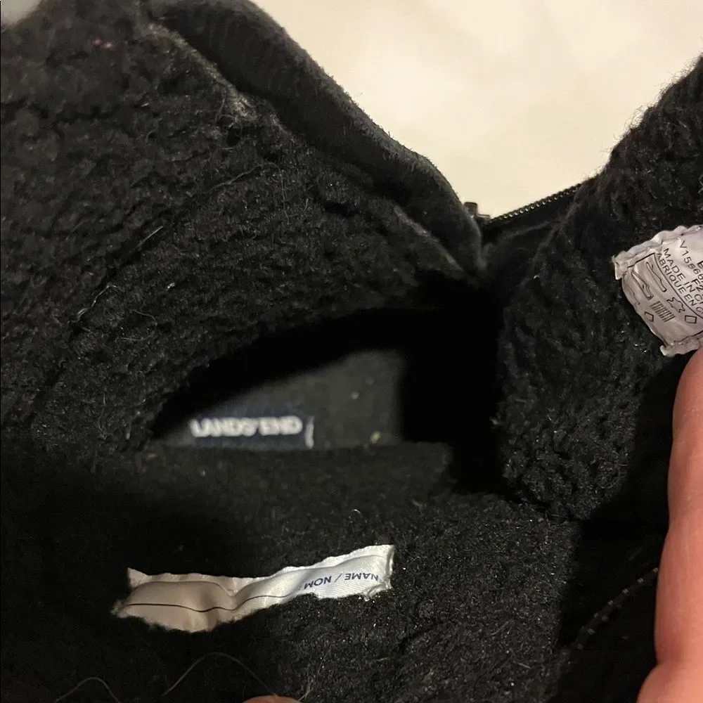 Lands' End Black Winter Boots